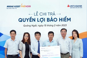 Mirae Asset Prévoir chi trả 107 triệu đồng quyền lợi bảo hiểm cho khách hàng tại Quảng Ngãi
