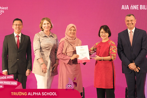 Đại diện Việt Nam giành giải thưởng “Trường học lành mạnh nhất AIA”-Khu vực châu Á
