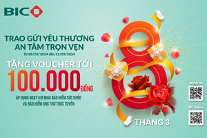 BIC tặng ưu đãi khi mua bảo hiểm sức khỏe và bảo hiểm ung thư trực tuyến