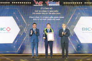 BIC thăng tiến 2 bậc trong Top 10 Công ty Bảo hiểm phi nhân thọ uy tín nhất Việt Nam