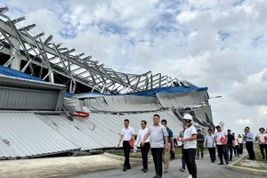 Ông Vũ Anh Tuấn - Tổng giám đốc Bảo Minh cùng Ban Chỉ đạo ứng phó cơn bão số 3 (Bão Yagi), đã trực tiếp đi chỉ đạo công tác giám định, khắc phục hậu quả do bão gây ra