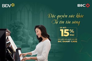 Ưu đãi 15% phí bảo hiểm sức khỏe cao cấp BIC Smart Care mừng Quốc tế Phụ nữ