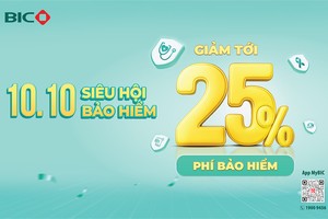 10.10: BIC tặng ưu đãi hấp dẫn, giảm tới 25% phí bảo hiểm