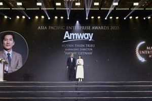 Tổng giám đốc Amway Việt Nam, vinh dự được trao giải thưởng Doanh nhân xuất sắc Châu Á 2025