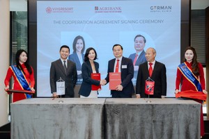 Lễ ký kết thoả thuận hợp tác chiến lược giữa Agribank Chi nhánh TP.HCM cùng Nha khoa German và Vias Vân Phong Resort.
