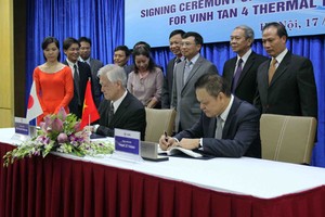 Nhật cho vay  340 triệu USD đầu tư dự án Dự án nhà máy nhiệt điện Vĩnh Tân 4