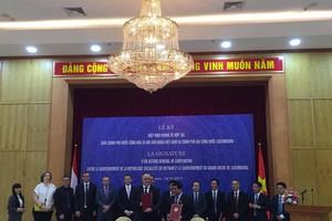 Việt Nam và Luxambourg ký Hiệp định khung hợp tác song phương