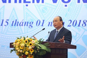 Thủ tướng Chính phủ phát biểu chỉ đạo tại Hội nghị Tổng kết công tác năm 2017 và triển khai nhiệm vụ năm 2018 của Bộ Kế hoạch và Đầu tư.