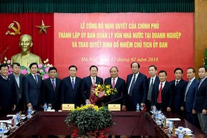 Ủy ban Quản lý vốn Nhà nước chính thức thành lập vào tháng 2/2018. Nguyên Bí thư tỉnh Cao Bằng Nguyễn Hoàng Anh được cử làm Chủ tịch Ủy ban.