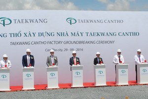Tập đoàn Taekwang khởi động xây dựng nhà máy sản xuất giày 171 triệu USD tại Cần Thơ