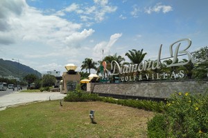 Mặt tiền Dự án Khu du lịch và giải trí Sông Lô.