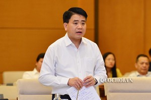 Ông Nguyễn Đức Chung trong một phiên họp của Ủy ban Thường vụ Quốc hội.