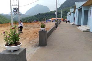 Khu tái Định cư bản Sa Ná (bản bị xóa sổ trong trận lũ kinh hoàng năm 2019) đã được đầu tư xây dựng khang trang.