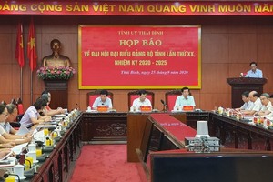 Đại hội Đảng bộ tỉnh Thái Bình lần thứ XX, nhiệm kỳ 2020 – 2025 sẽ diễn ra trong 3 ngày 13. 14 và 15-10.
