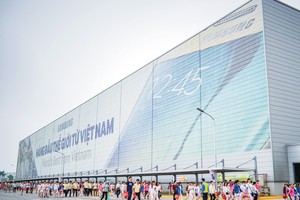 Nhà máy Samsung tại Thái Nguyên. Ảnh S.S