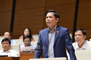 Bộ trưởng Bộ Giao thông Nguyễn Văn Thể hồi âm ý kiến đại biểu Quốc hội.