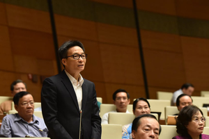 Phó thủ tướng Vũ Đức Đam trả lời chất vấn của đại biểu Quốc hội.