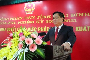 Tân Chủ tịch UBND tỉnh Thái Bình Nguyễn Khắc Thận nhấn mạnh mục tiêu xây dựng Thái Bình thành tỉnh phát triển của vùng Đồng bằng Sông Hồng.