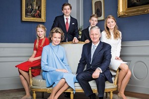 Quốc vương Bỉ Philippe và các thành viên Hoàng gia. Ảnh: Das Bogaerts