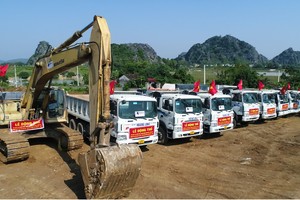 Lễ động thổ thi công gói thầu XL12 tại Dự án cao tốc Mai Sơn - Quốc lộ 45.