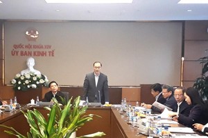 Phiên thẩm tra của Thường trực Uỷ ban Kinh tế (Ảnh Quochoi.vn).