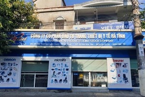 Công ty CP Đầu tư trang thiết bị y tế Hà Tĩnh nơi bị can Mai Thị Hoa làm giám đốc