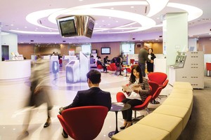 Không gian trung tâm phục vụ khách hàng của Hanwha Life