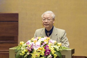 Tổng Bí thư, Chủ tịch nước Nguyễn Phú Trọng phát biểu tại hội nghị - (Ảnh MA).