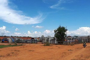 Dự án Nhà máy bột giấy và giấy Tân Mai Kon Tum bị cậm tiến độ nhiều năm qua. Ảnh: Linh Thái