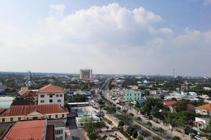 Một góc TP. Vĩnh Long. Ảnh: Hữu Phúc