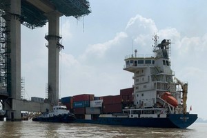 Tàu chở container Phúc Khánh mất lái, va vào cần cẩu tháp phục vụ thi công cầu dây văng Phước Khánh (Gói thầu J3) gây thiệt hại cho nhà thầu thi công khoảng 20 tỷ đồng.