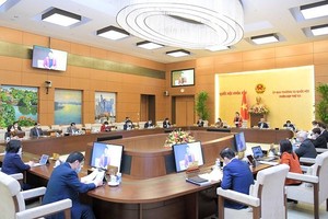 Trong phiên họp thứ 53, Ủy ban Thường vụ Quốc hội cũng đã đề cập công tác nhân sự (Ảnh Quốc hội).