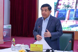 Bộ trưởng Nguyễn Chí Dũng chủ trì cuộc họp (Ảnh: Minh Trang)