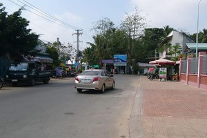 Điểm cuối đường Phạm Ngũ Lão, nơi UBND quận Ninh Kiều xin chủ trương Dự án đầu tư xây dựng hạ tầng kỹ thuật và khai thác quỹ đất đường Phạm Ngũ Lão (nối dài).