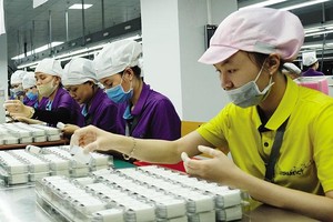 Luxshare không ngừng tăng vốn đầu tư vào Việt Nam. Trong ảnh: Nhà máy Luxshare ở Nghệ An. Ảnh: Đức Thanh