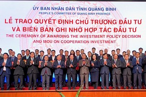 Các dự án được trao chủ trương đầu tư và Biên bản ghi nhớ hợp tác đầu tư tại Hội nghị xúc tiến đầu tư Quảng Bình 2021.