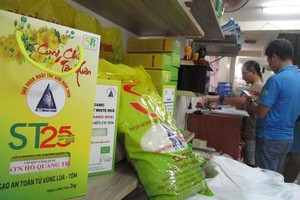 Doanh nghiệp Việt đăng ký bảo hộ nhãn hiệu "Gạo Ông Cua" tại Mỹ