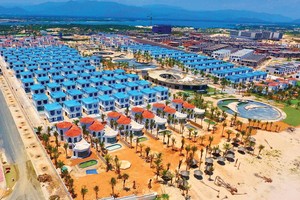 Dự án Khu du lịch sinh thái Prime Nha Trang tại huyện Cam Lâm, tỉnh Khánh Hòa mới hoàn thiện phần thô hạng mục khu biệt thự