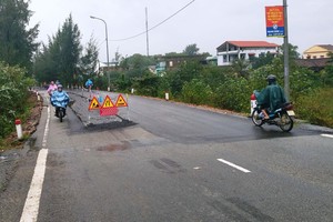 Một đoạn Quốc lộ 49 qua Thừa Thiên Huế.