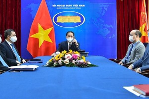 Bộ trưởng Ngoại giao Bùi Thanh Sơn điện đàm với Ngoại trưởng Hoa Kỳ Antony Blinken