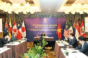 Bộ trưởng Bộ Công Thương Nguyễn Hồng Diên cùng đại diện các Bộ, ngành của Việt Nam dự Phiên họp Hội đồng Hiệp định CPTPP lần thứ 4 