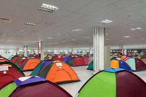 Công nhân được thu xếp ở tại trong doanh nghiệp để đảm bảo an toàn phòng chống dịch.