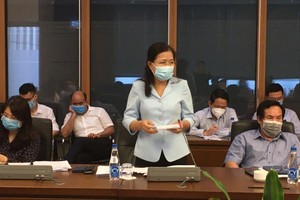 Ủy ban Thường trực Ủy ban Về các vấn đề xã hội, đại biểu Đỗ Thị Lan phát biểu tại cuộc họp (Ảnh - Mỹ An).