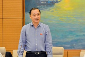 Chủ nhiệm Ủy ban Kinh tế Vũ Hồng Thanh tại phiên họp (Ảnh Quochoi.vn).