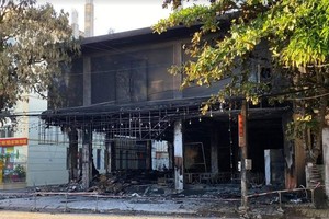 Hiện trường vụ cháy khiến 6 người tử vong tại Nghệ An
