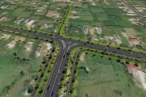 Phối cảnh cao tốc Bắc - Nam đoạn Cam Lâm - Vĩnh Hảo.