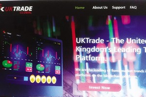 Sàn UKtrade, sàn tiền ảo đa cấp mới nhất bị đánh sập. Ảnh: Internet