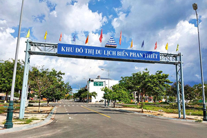 Một góc Khu đô thị du lịch biển Phan Thiết, trước đây là sân golf Phan Thiết