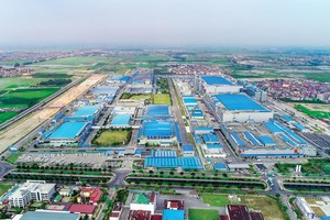 Nhiều dự án nhà ở “ăn theo” Nhà máy Samsung Thái Nguyên. Ảnh: Dũng Minh