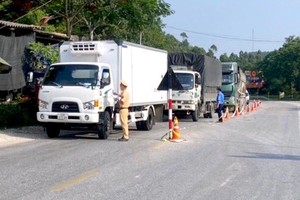 Lực lượng Cảnh sát giao thông, Thanh tra giao thông kiểm soát vận tải hàng hóa tuyến Quốc lộ 2C